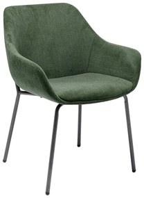 Комплект от 2 зелени кадифени стола с подлакътници Avignon - Kare Design