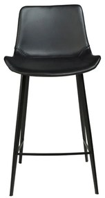 Бар стол от черна изкуствена кожа Hype - DAN-FORM Denmark