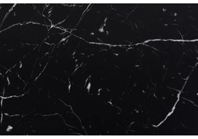 Черни масички за кафе в комплект от 2 бр. от декор от мрамор 58x58 cm Dice – Actona