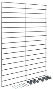 Черна метална скоби за модулна система от стелажи Mural – Metaltex