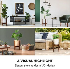 Fox & Fern Zeist, стойки за цветя, 2 височини, комбиниращи, слагат се една в друга дизайн, природни