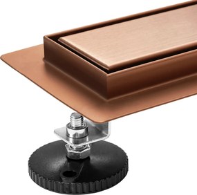 Линеен отводнител Rea Neox brush copper 70