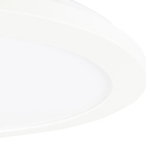 Потапящ се плафон бял 30 см с LED 3-степенна димираща IP44 - Steve