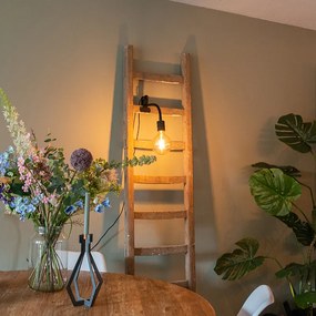 Модерна скоба лампа черна с гъвкава ръка - Cavalux