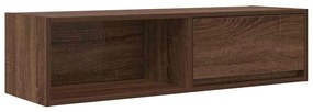 861484 vidaXL ТВ шкаф Кафяв дъб 100x31x25,5 см Инженерна дървесина