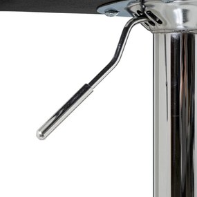 Черни тапицирани бар столове в комплект с регулируема височина 2 бр. (височина на седалката 63 cm) – Casa Selección