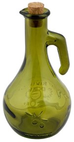 Зелена бутилка за олио от рециклирано стъкло , 500 ml Olive - Ego Dekor