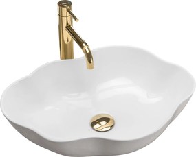 Умивалник за плот Rea Pearl White