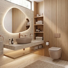 Умивалник за плот Rea Focus Taupe