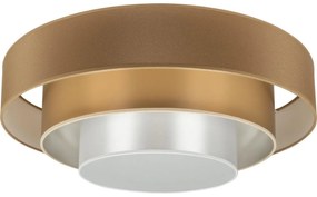 Duolla - LED Плафониера LUNETA LED/26W/230V Ø 60 см 4000K кафяв/златист