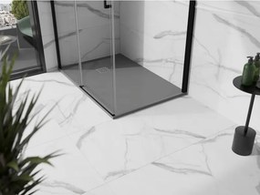 Mexen Stone+ ректикулиран композитен душ кабина 120 x 100 см, сив-бетон - 44611012