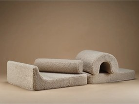 Светлокафяв детски стол от букле Flipster – Wigiwama