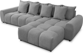 Сив ъглов диван (десен ъгъл) Albane – Ropez