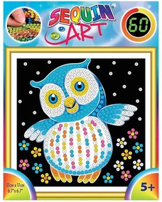 Sequin Art - Изкуство с пайети за 60 минути, Бухалче