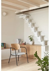 Сив трапезен стол в дъбов декор Eclipse - Teulat