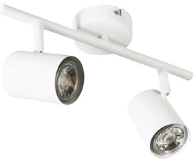 Модерен прожектор бял 2-светлина наклоняем - Jeana 2