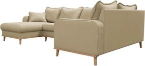 Бежов ъглов диван (ляв ъгъл) Beata - Ropez