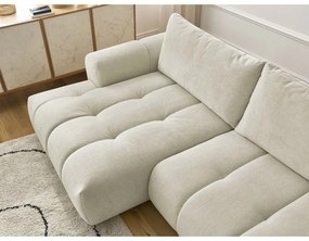 Бежов сгъваем/с място за съхранение ъглов диван (ляв ъгъл) Fuji – Bobochic Paris