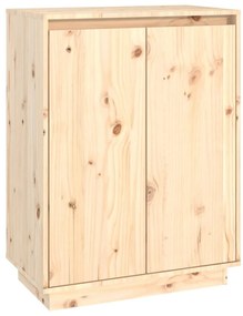 813530 vidaXL Шкаф за обувки, 60x35x80 см, бор масив