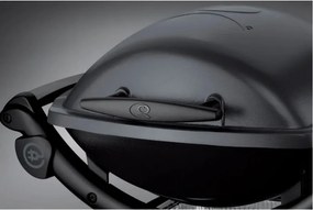 Електрическо барбекю Weber Q1400 WB 52020079, 2200 W, 43x32 cm, Капак и корпус от лят алуминий, Подвижна тава за мазнини, Тъмносив