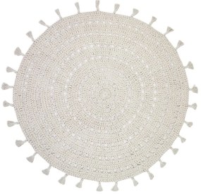 Кремав детски килим ø 120 cm Nila Ecru – Nattiot