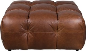 Кафява кожена модулна табуретка Hackman – Dutchbone