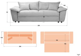 Разтегателно канапе Елзас