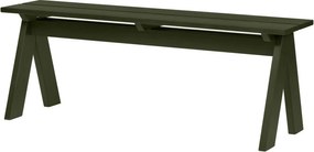 Зелена градинска пейка от масивно дърво Navo – noo.ma