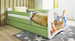 Детско легло Babydreams Cartoon-Prasino-180 x 80-Animals