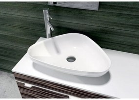 Мивка за баня ICB 686W, монтаж върху мебел, iStone, бял, 60x42x13.2см