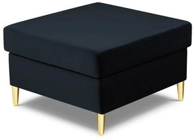 Тъмносиня кадифена табуретка Kyoto – Cosmopolitan Design