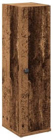 858522 vidaXL Шкаф за баня с държач за ролки, старо дърво, 20,5x22x72 см