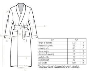 Син халат от микроплюш, размер S/M Cosy - Tiseco Home Studio