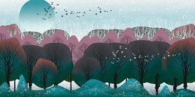 Картина на платно – Модерно изпълнение на джунгла