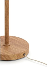 Подова лампа в естествен цвят с текстилен абажур (височина 159 cm) Dania – Light &amp; Living