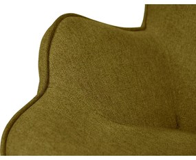 Зелен фотьойл с табуретка Niko – Ropez