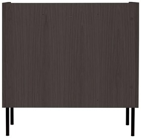 Черен висок скрин от дъб 80x82 cm Wrap - Bonami Selection