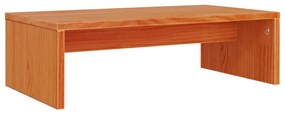 847164 vidaXL Поставка за монитор, восъчнокафява, 50x27x15 см, бор масив