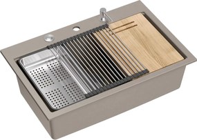 гранитна мивка MARC 110 WORKSTATION Beige
