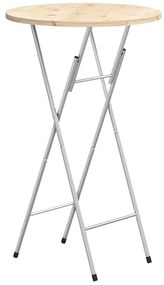 288464 vidaXL Сгъваеми крака за бар маса сребристи 45x53x108 см стомана