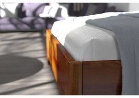 Светлокафяво двойно легло от букова дървесина , 180 x 200 cm Visby Modena - Skandica