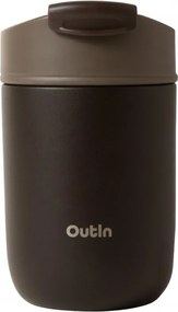 Термочаша Outin Travel Tumbler, 350 мл, Топло 6ч, Студено 12ч, Неръждаема стомана 316L, Двойни стени, Вакуумна изолация, Тера кафяв