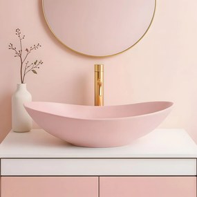 Умивалник за плот Rea Royal Powder Pink Matt