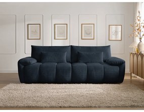 Тъмносин шенилов диван 264 cm Ivane – Bobochic Paris