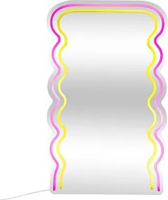 Светещо огледало atmosphera Wavy, LED, 60 x 38 cm