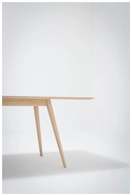 Трапезна маса от масивна дъбова дървесина , 220 x 90 cm Stafa - Gazzda