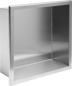 Вграден рафт за баня 30x30 steel brush