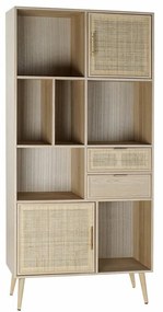 Лавица DKD Home Decor Дърво от пауловния Дървен MDF (90 x 37 x 189 cm)