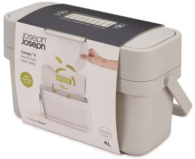 Бял контейнер за компостируеми отпадъци 4 L Compo - Joseph Joseph