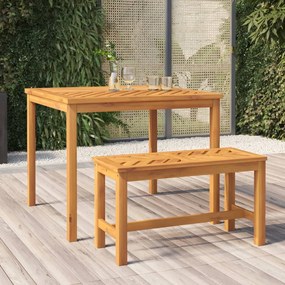 362240 vidaXL Градинска трапезна маса, 90x90x74 см, акация масив